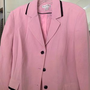 pink and black worthington brand suit jacket/coat